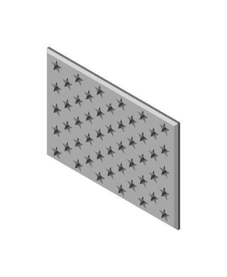 American Flag Challenge Coin Display 3d model