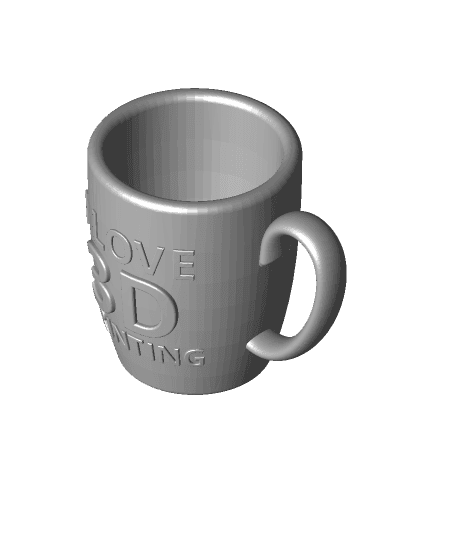 Remix of "I Love 3D Printing" Remixing Mug 3d model