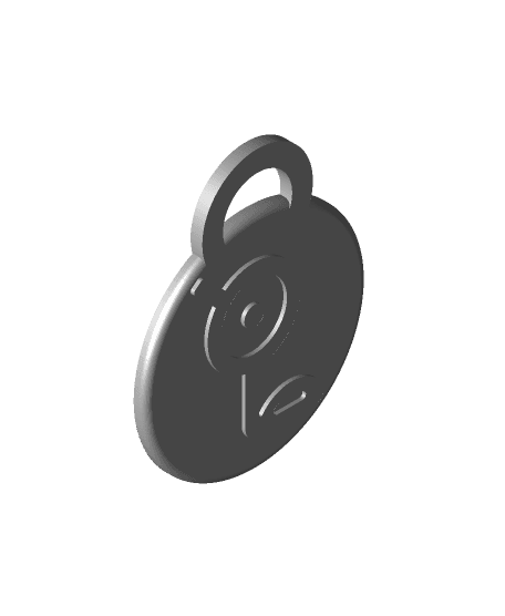 POKEMON UNOWN MMU KEYCHAIN OR BAG PULL  “L” 3d model