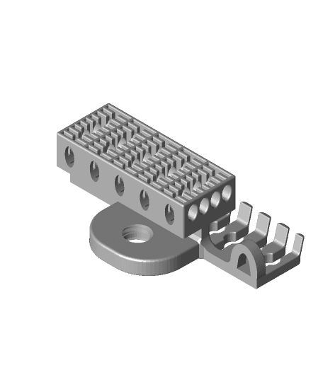 msd sd usb an cables holder 3d model