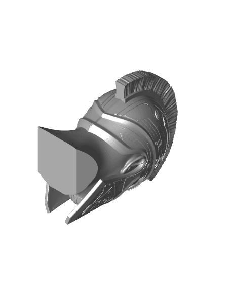 Cyber Spartan Headphone Holder/Bust 3d model