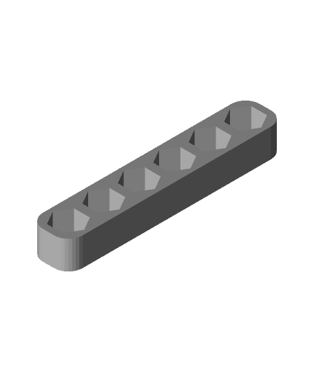 Customizable Parametric Drill Driver Bit Holder 3d model