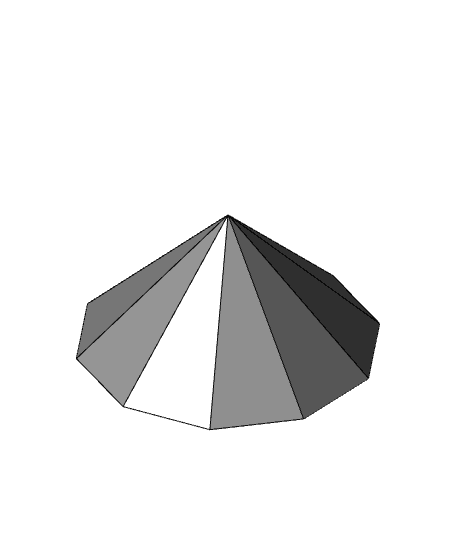 Pyramids any-sided Parametric 3d model