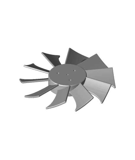 Mini fan blade 3d model