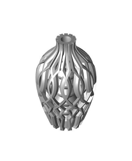 The Vista Vase, Modern and Unique Home Decor for Dried and Preserved Flower Arrangement  | STL File 3d model