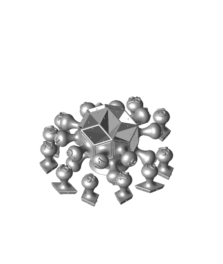 Coronavirus Advent Calendar 3d model