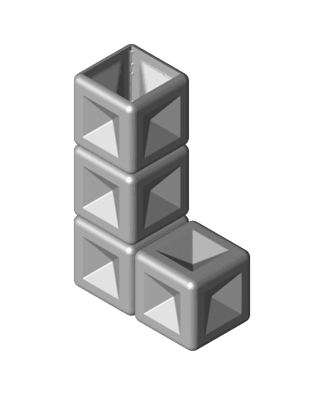 Tetris Planters 3d model