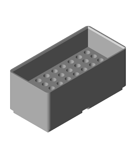 Gridfinity 4mm Bit Holder  3d model