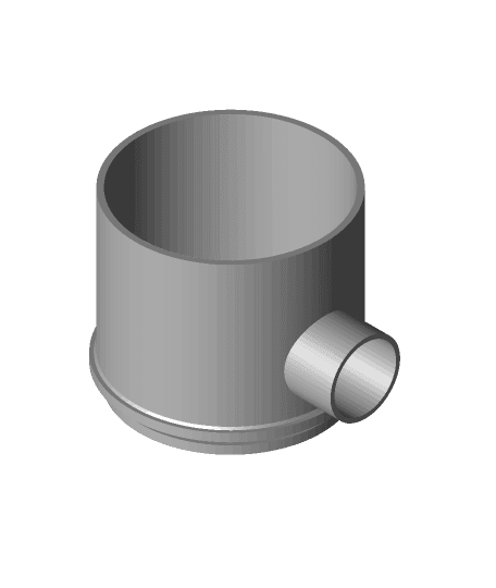 SawStop OverArm DustRight Adapter 3d model