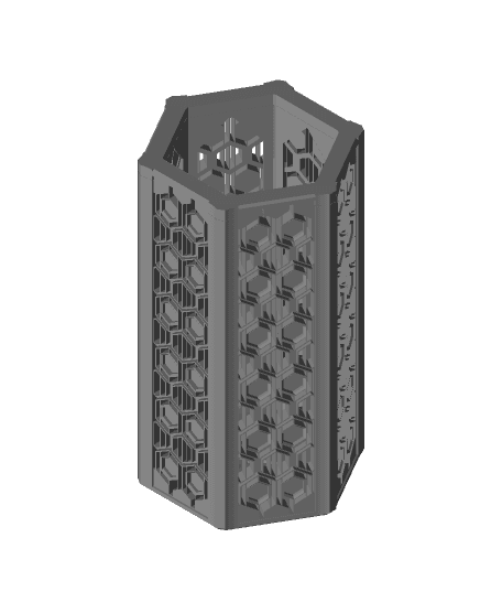 Interchangeable Vase Hexagon Design 3d model