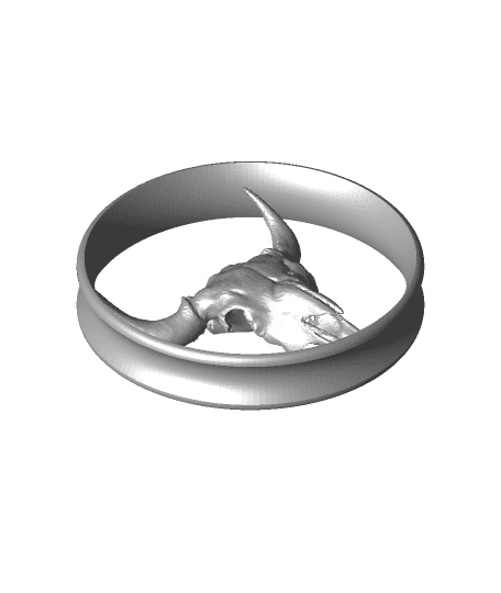 Custom Plug CowSkull 63mm 3d model