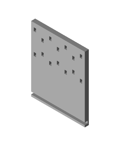 Key Organizer Stand  (1 Shelf) 3d model