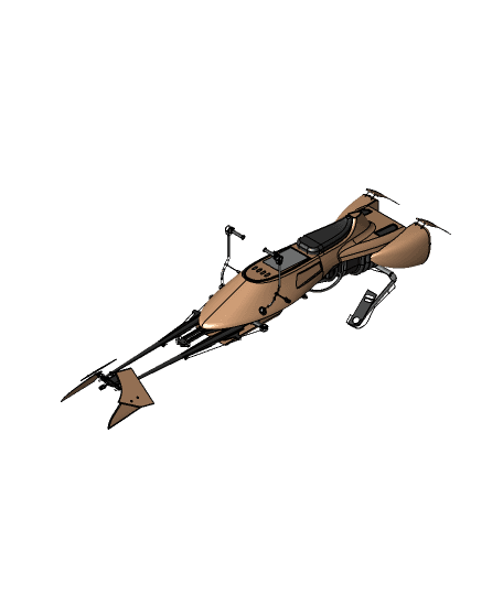 Star Wars Speeder  3d model