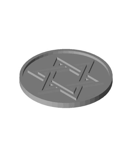 StarOfDavidBadgeUkraine.stl 3d model