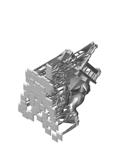 Cave Troll - Carrier Mount 3d model