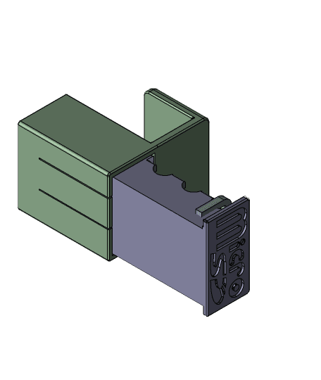 micro sd card drawer 3d model