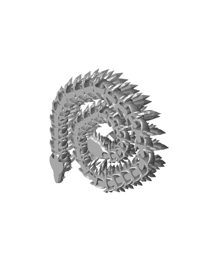 Odon the Obsidian Lindwyrm 3d model