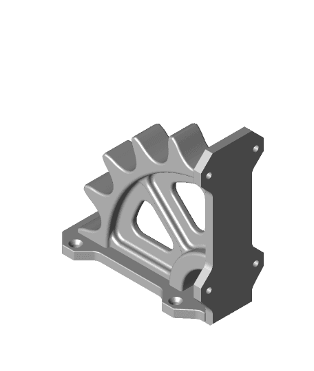 Gear Shelf Bracket 3d model