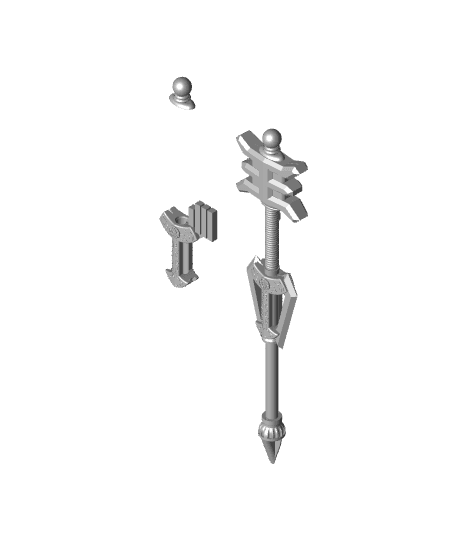 Gold Ranger Golden Power Staff - Power Rangers ZEO 3d model