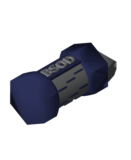 Blue Screen of Death Flash Bang Grenade 3d model