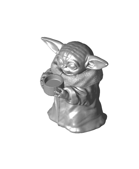 Baby Yoda (Pre-Supported) 3d model