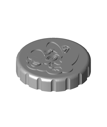 Super Mario Stash Jar Lid 3d model