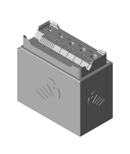 Remix of Screw Sorters, with mixed screw container below, NOT more Gridfinity compatible 3d model