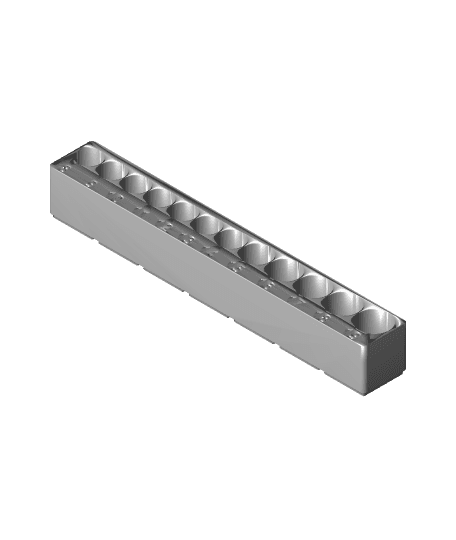 Metric long sockets (1x7x5).3mf 3d model