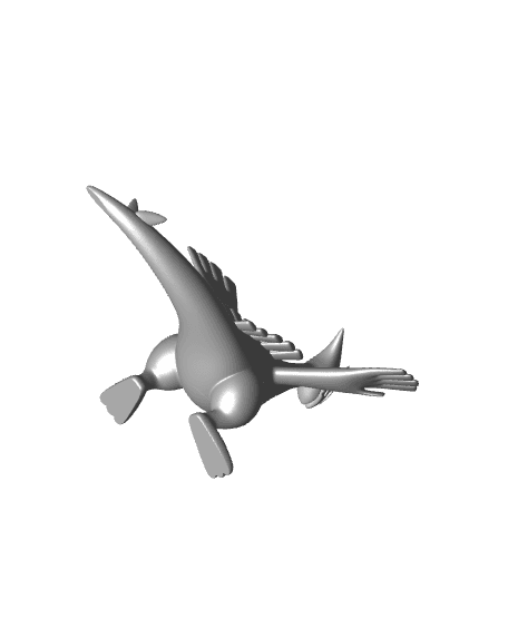 Lugia Pokemon - Multipart 3d model