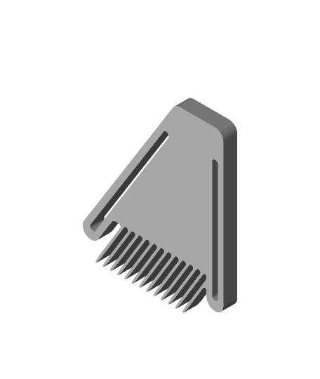 Featherboard for woodworking, no supports needed, with M5 & M6 options for knobs & track slides 3d model