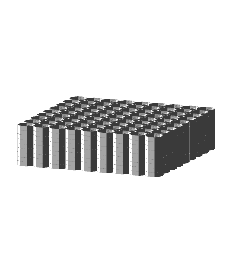 9x9 Tiles - 3x3 Board - Ironing Stack 3d model