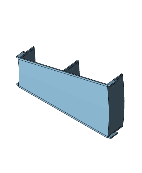 Two Lane 7.5 Degree Banked Turn 3d model