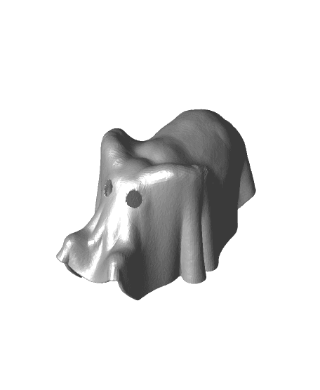 animal-GHOST elephant gespenst - elephant garage 3d model