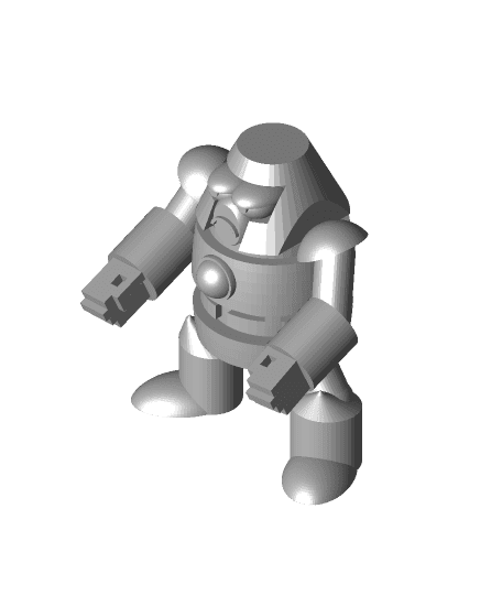 HardMan from MegaMan3 3d model