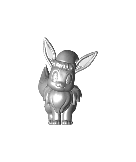 Evee xmas - Pokemon - Fan Art 3d model