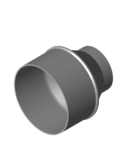 2.5 inch to 4 inch Exhaust Adapter 3d model