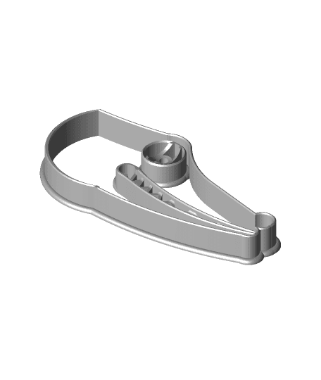 labadorian crocodile cookie cutter 3d model