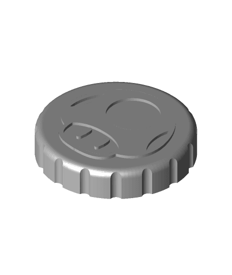 Super Mario Mushroom Stash Jar Lid 3d model