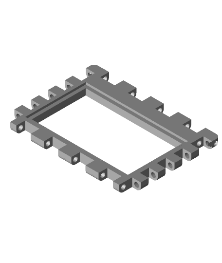 Frame Box with articulated lid - Customizable 3d model