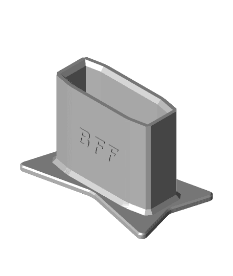 Nerf magazine stand (BFF) 3d model