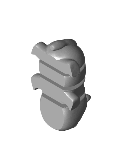 Flexi Rhino Keychain 3d model