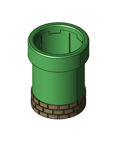 Mario Warp Pipe Koozie 3d model