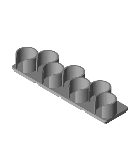 Gridfinity 4x1 Vallejo paint bottle holder 3d model