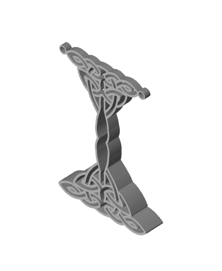 Celtic Earring Stand 3d model