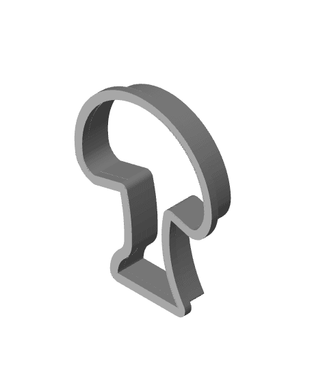 Domed Mushroom Cookie Cutter.stl 3d model