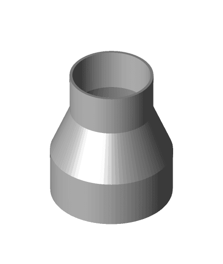 Dust Reducer Adapter for Ryobi RTS12 Table Saw - from 4" Dust Hose to 2.5" (64mm) dust port 3d model