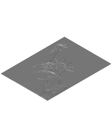 'Sunlu' Statue of liberty (Filament Painting) 3d model