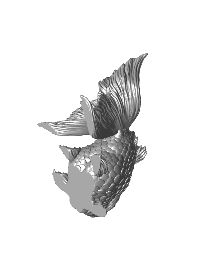 Goldfish Figurine 3d model