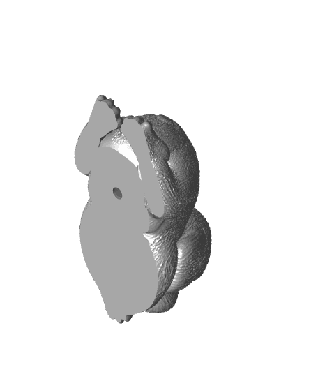 Sleepy Poodle Dog Planter / No Supports 3d model