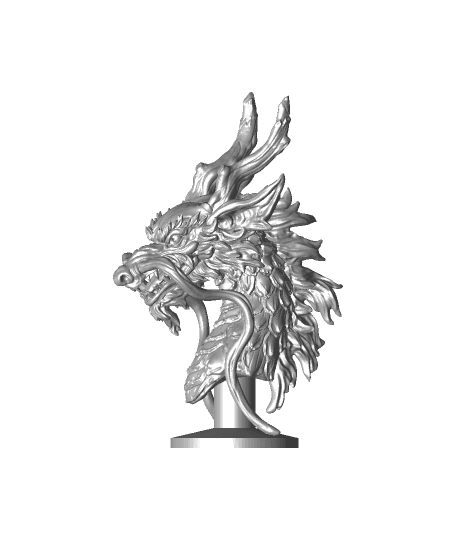 Eastern Dragon - Dragon head - Decoration 3d model